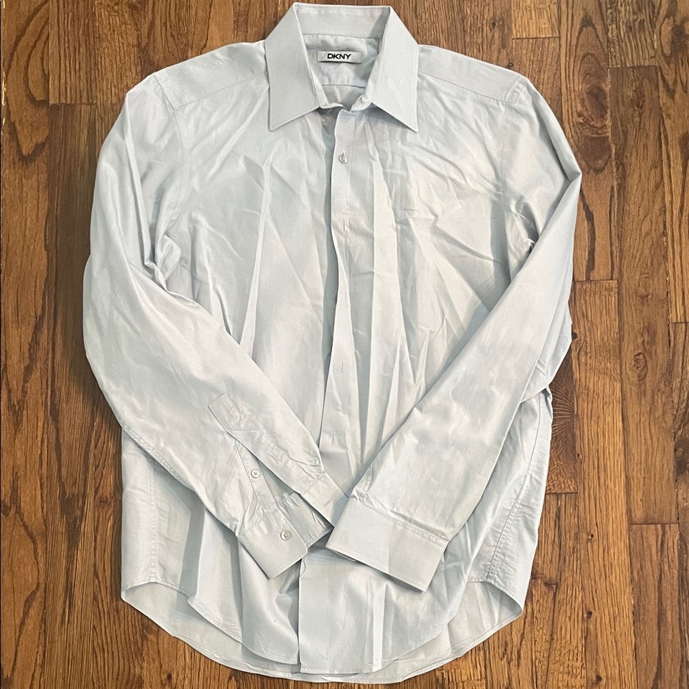 DKNY Men's Sky Blue Dress Shirt